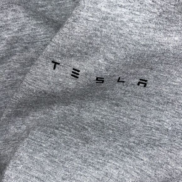 Men’s Tesla Hoodie Hooded Full Zipper Jacket Gray Performance Tech Slim Fit L - Picture 7 of 8